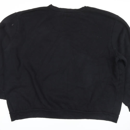 Label J Mens Black Cotton Pullover Sweatshirt Size 4XL - City Studio