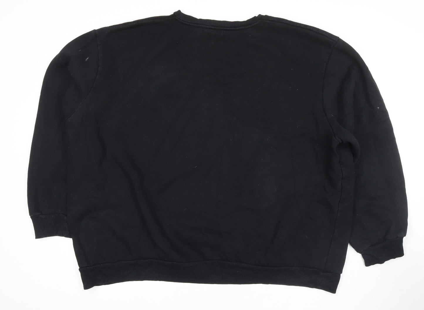 Label J Mens Black Cotton Pullover Sweatshirt Size 4XL - City Studio