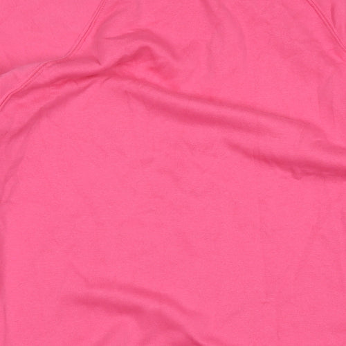 H&M Womens Pink Cotton Pullover Sweatshirt Size L Pullover