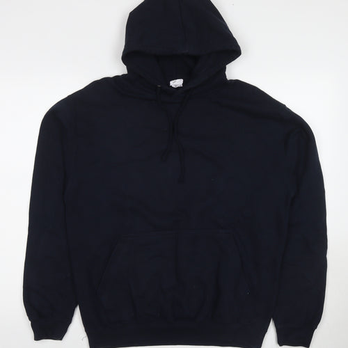 Bolesworth Womens Blue Cotton Pullover Hoodie Size M Pullover - Embellishment Detail