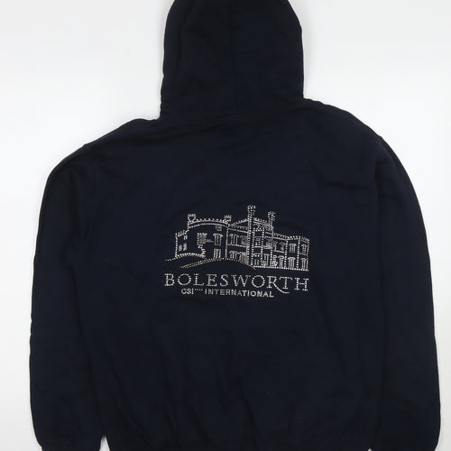 Bolesworth Womens Blue Cotton Pullover Hoodie Size M Pullover - Embellishment Detail