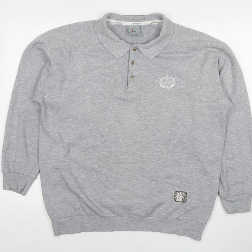Ashes Mens Grey Polyester Pullover Sweatshirt Size XL