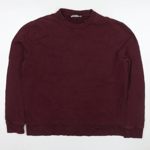 ASOS Womens Red Cotton Pullover Sweatshirt Size M Pullover