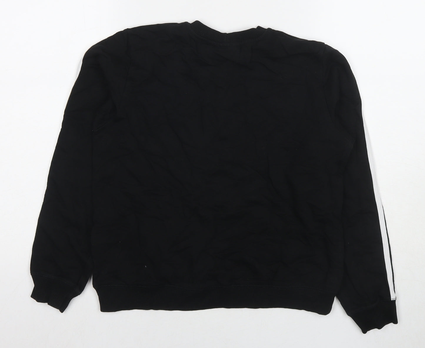 ASOS Womens Black Cotton Pullover Sweatshirt Size 8 Pullover