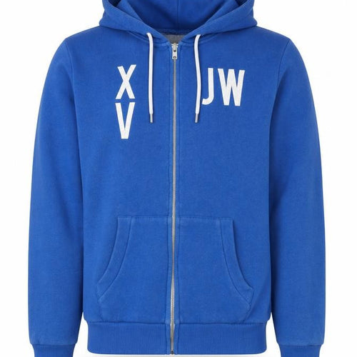 Jack Wills Mens Blue Cotton Full Zip Hoodie Size S