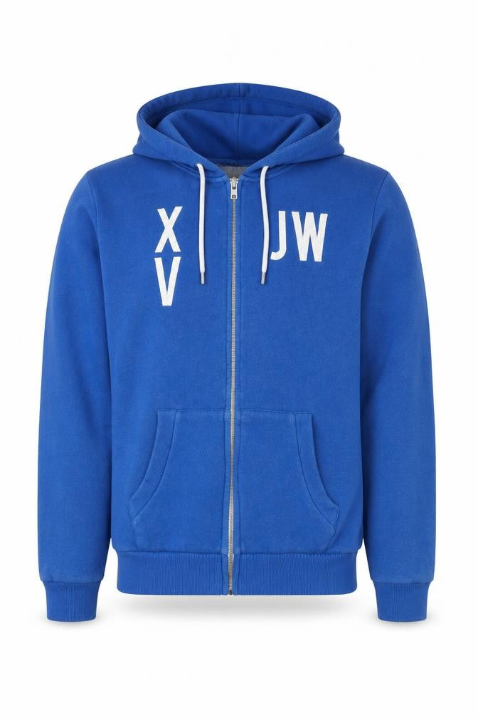 Jack Wills Mens Blue Cotton Full Zip Hoodie Size S