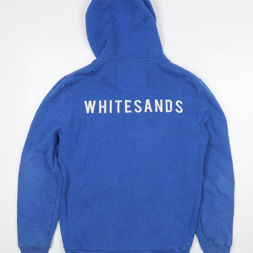 Jack Wills Mens Blue Cotton Full Zip Hoodie Size S