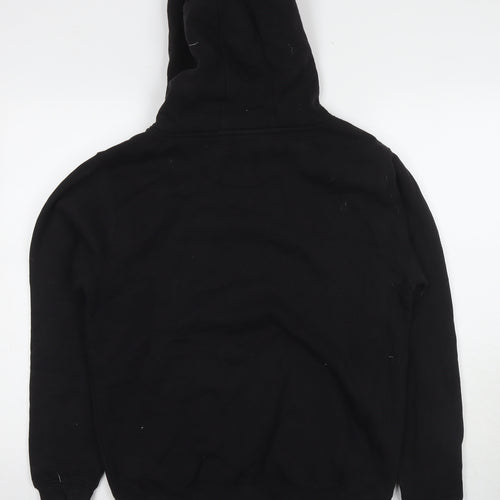 Cotton Ridge Mens Black Cotton Pullover Hoodie Size M