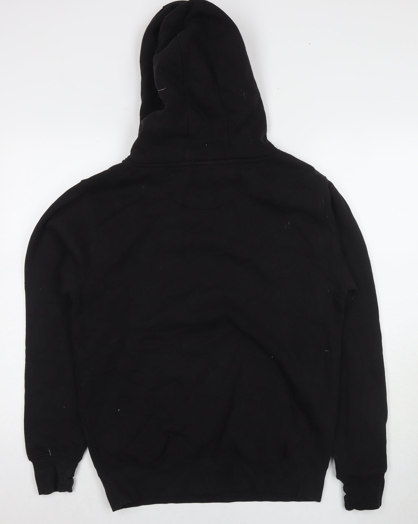 Cotton Ridge Mens Black Cotton Pullover Hoodie Size M