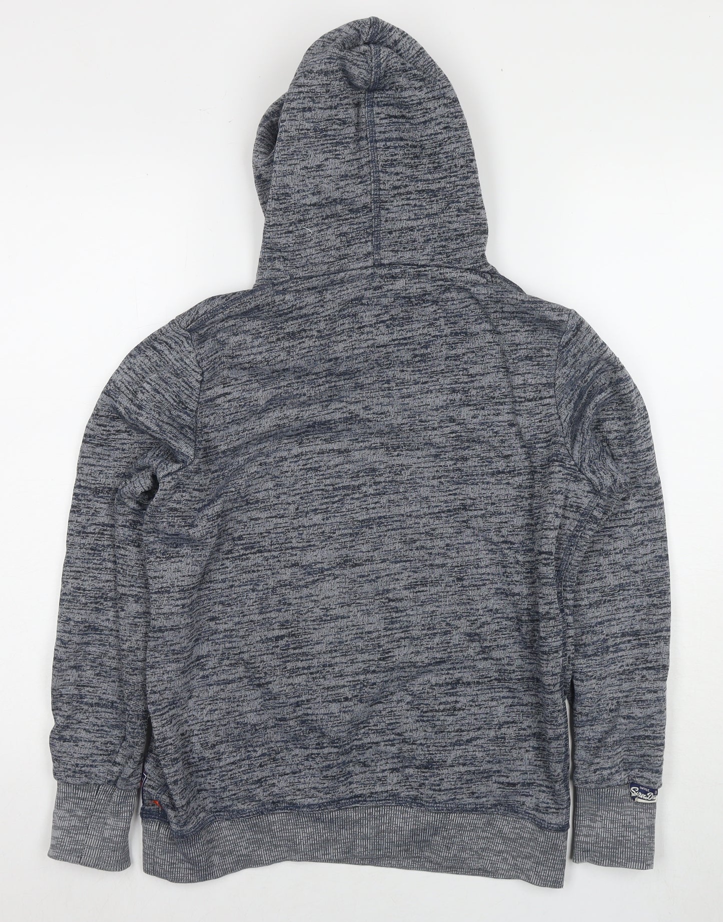 Superdry Womens Grey Cotton Full Zip Hoodie Size S Zip