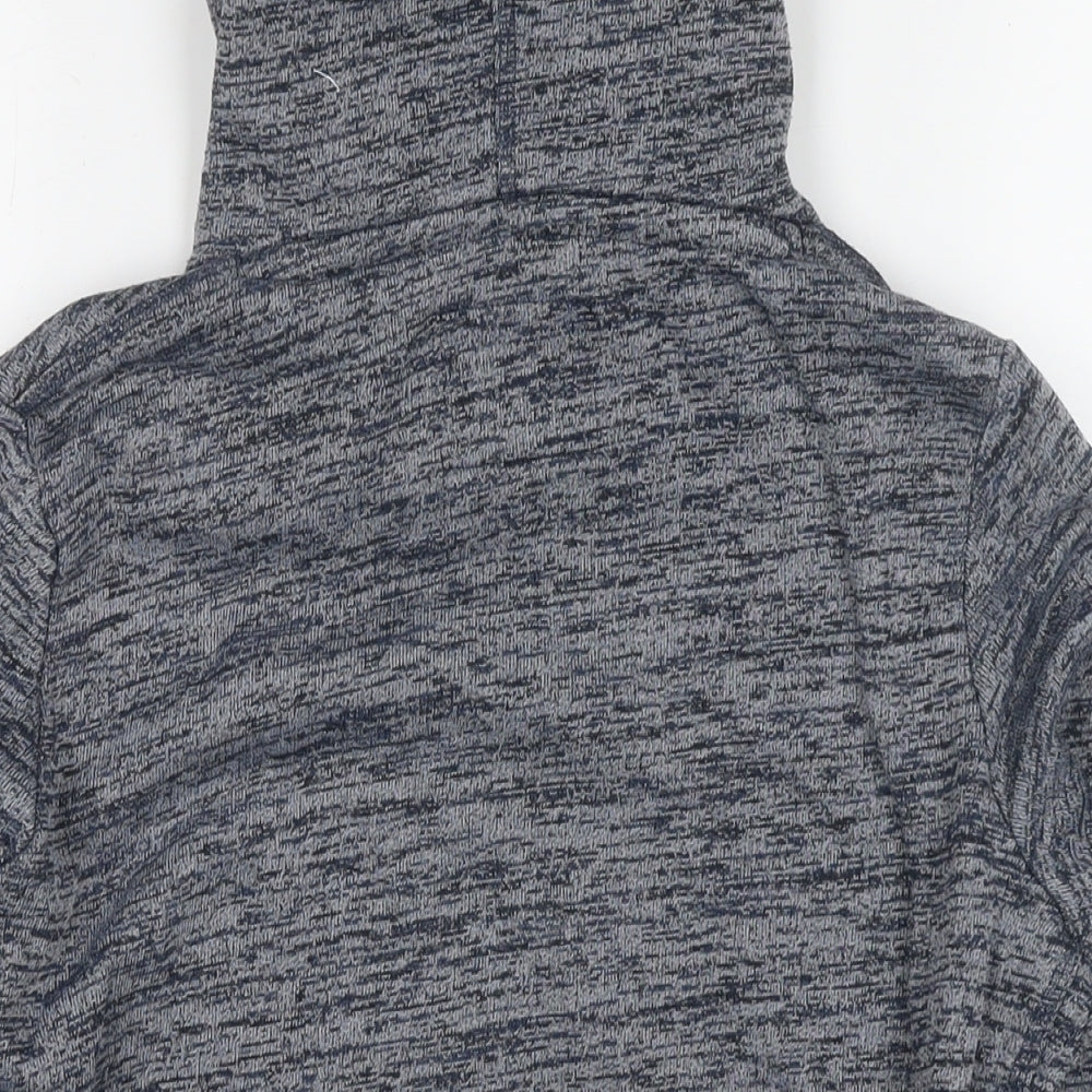 Superdry Womens Grey Cotton Full Zip Hoodie Size S Zip
