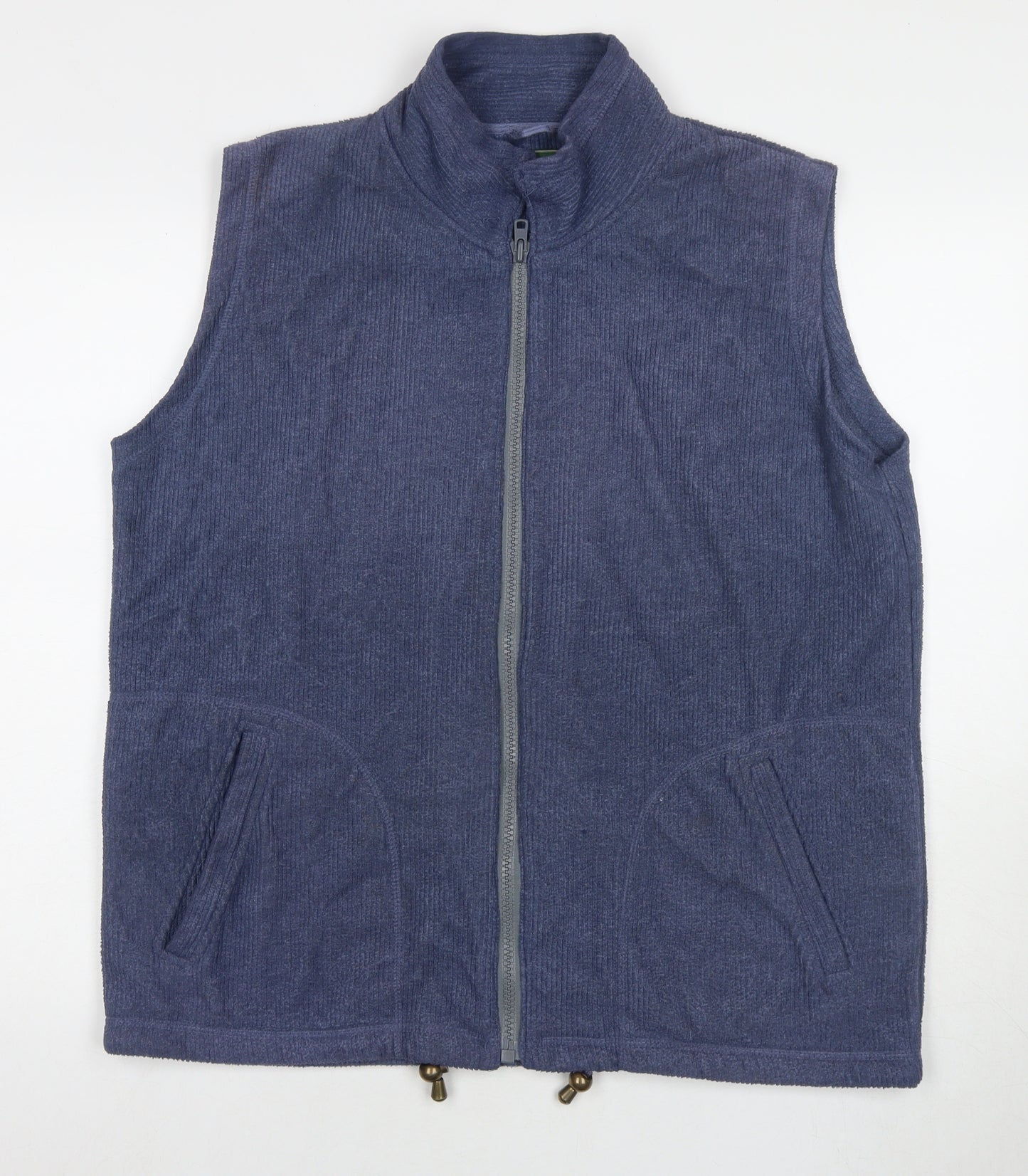 Equorian Womens Blue Gilet Waistcoat Size 14 Zip - Size 14-16