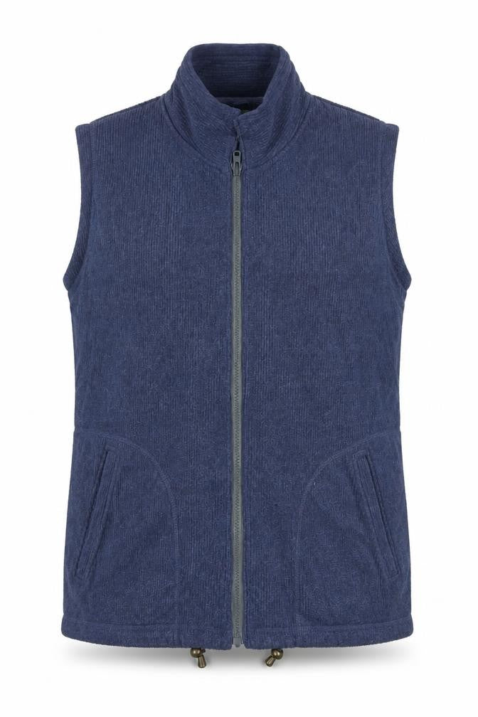 Equorian Womens Blue Gilet Waistcoat Size 14 Zip - Size 14-16
