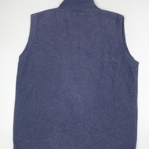 Equorian Womens Blue Gilet Waistcoat Size 14 Zip - Size 14-16