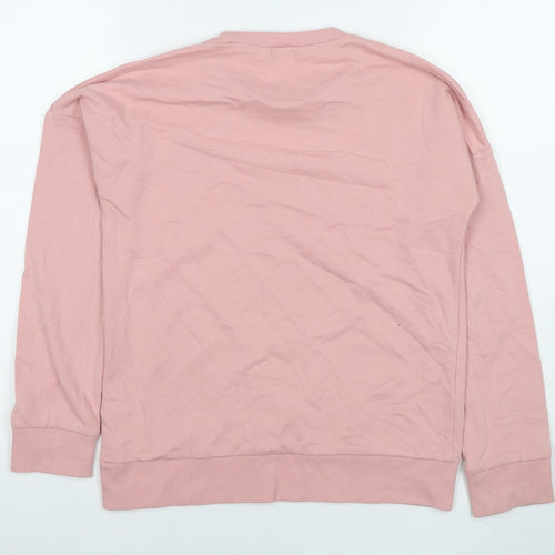 DECATHLON Girls Pink Cotton Pullover Sweatshirt Size 12-13 Years Pullover