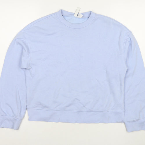 Divided by H&M Womens Blue Cotton Pullover Sweatshirt Size XS Pullover