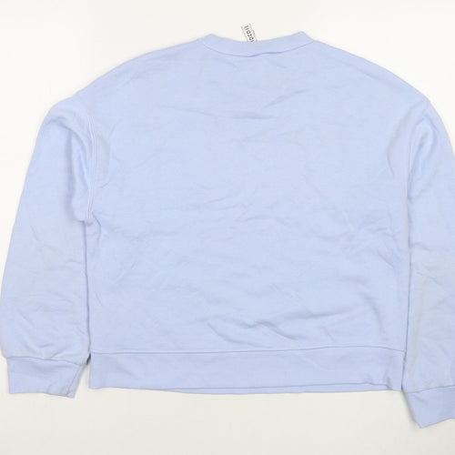 Divided by H&M Womens Blue Cotton Pullover Sweatshirt Size XS Pullover