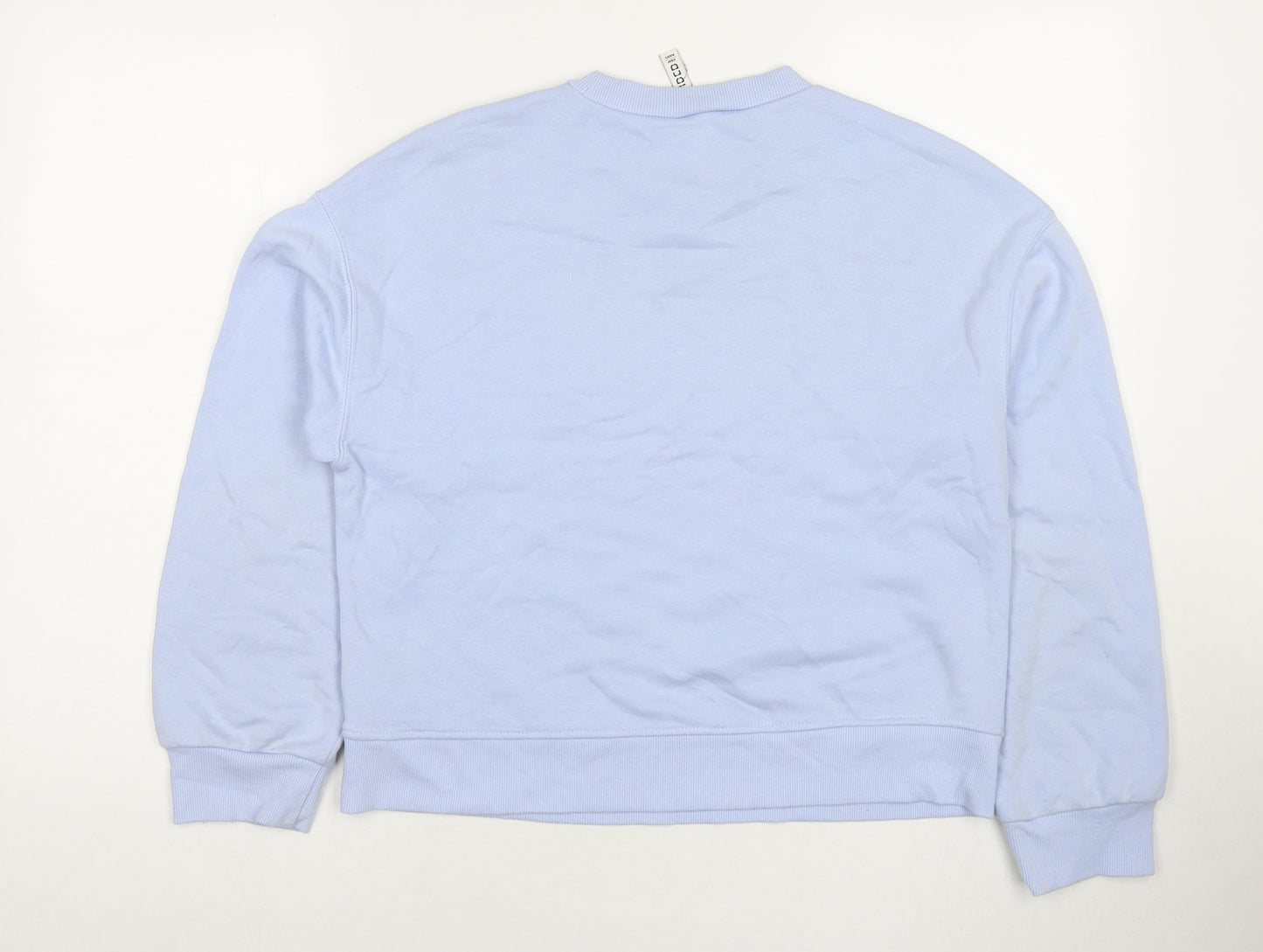 Divided by H&M Womens Blue Cotton Pullover Sweatshirt Size XS Pullover