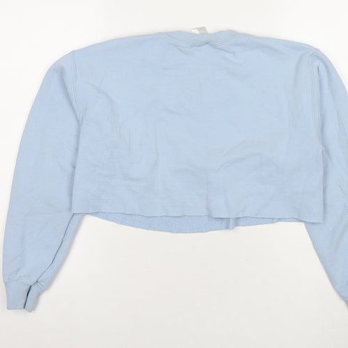 G&G Womens Blue Polyester Pullover Sweatshirt Size S Pullover