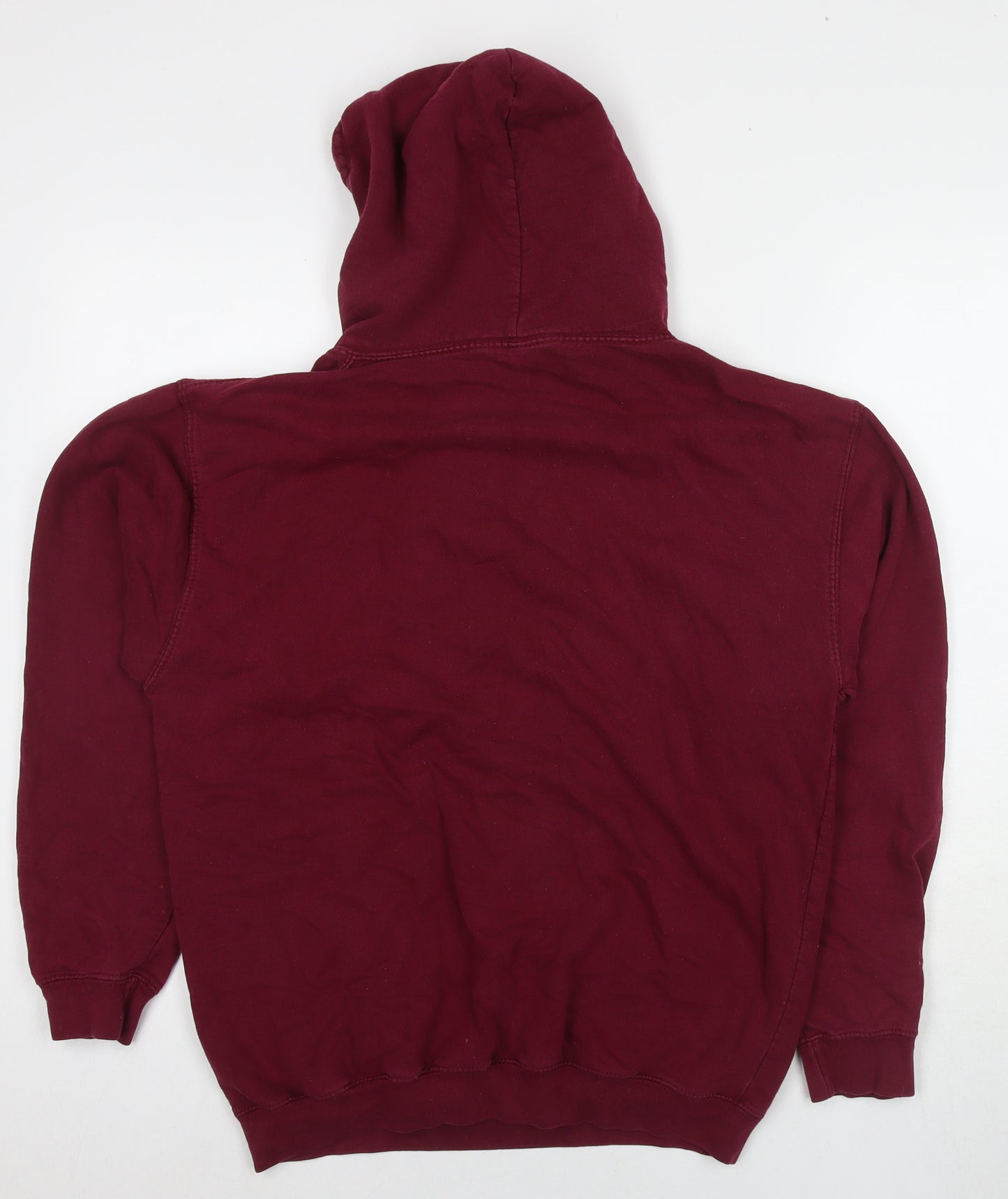 Legend Mens Red Cotton Pullover Hoodie Size M - Logo