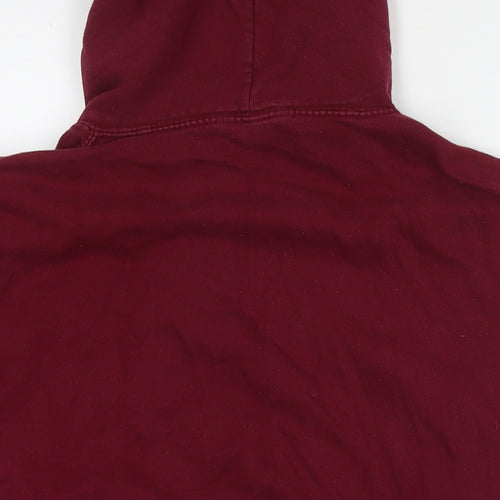 Legend Mens Red Cotton Pullover Hoodie Size M - Logo