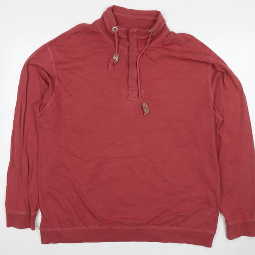 William&Brown Mens Red Cotton Pullover Sweatshirt Size XL