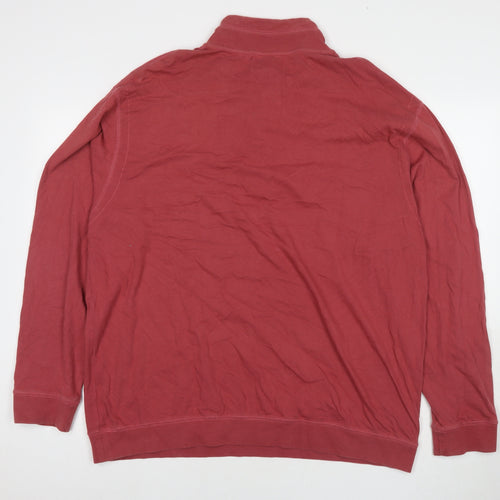 William&Brown Mens Red Cotton Pullover Sweatshirt Size XL