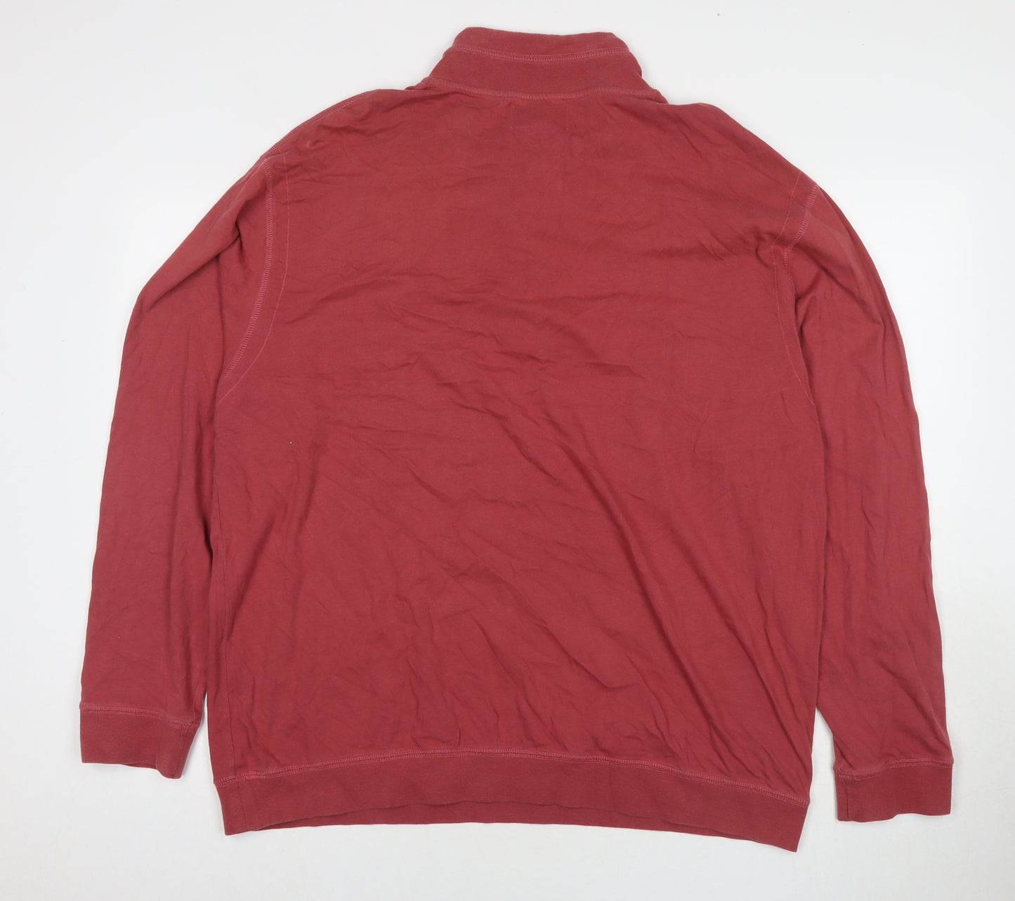William&Brown Mens Red Cotton Pullover Sweatshirt Size XL