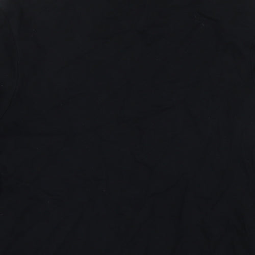 Topman Mens Black Cotton Full Zip Sweatshirt Size S