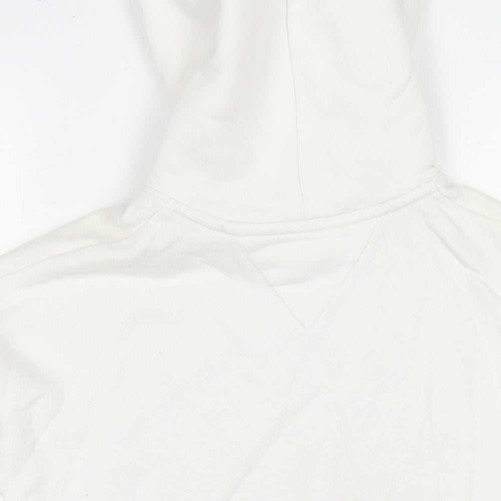 Tommy Hilfiger Mens White Cotton Pullover Hoodie Size XS - Logo