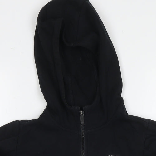 Nike Boys Black Cotton Full Zip Hoodie Size 13-14 Years Zip - Age 13-15Years Logo