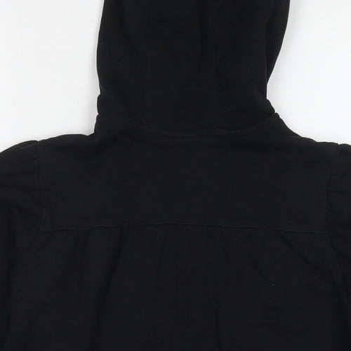 Nike Boys Black Cotton Full Zip Hoodie Size 13-14 Years Zip - Age 13-15Years Logo
