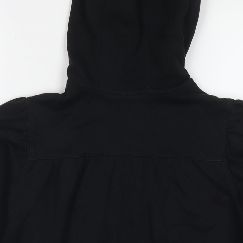 Nike Boys Black Cotton Full Zip Hoodie Size 13-14 Years Zip - Age 13-15Years Logo