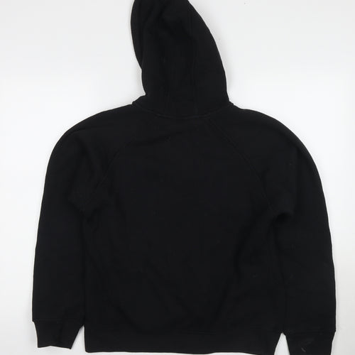 LA Gear Womens Black Cotton Full Zip Hoodie Size 14 Zip