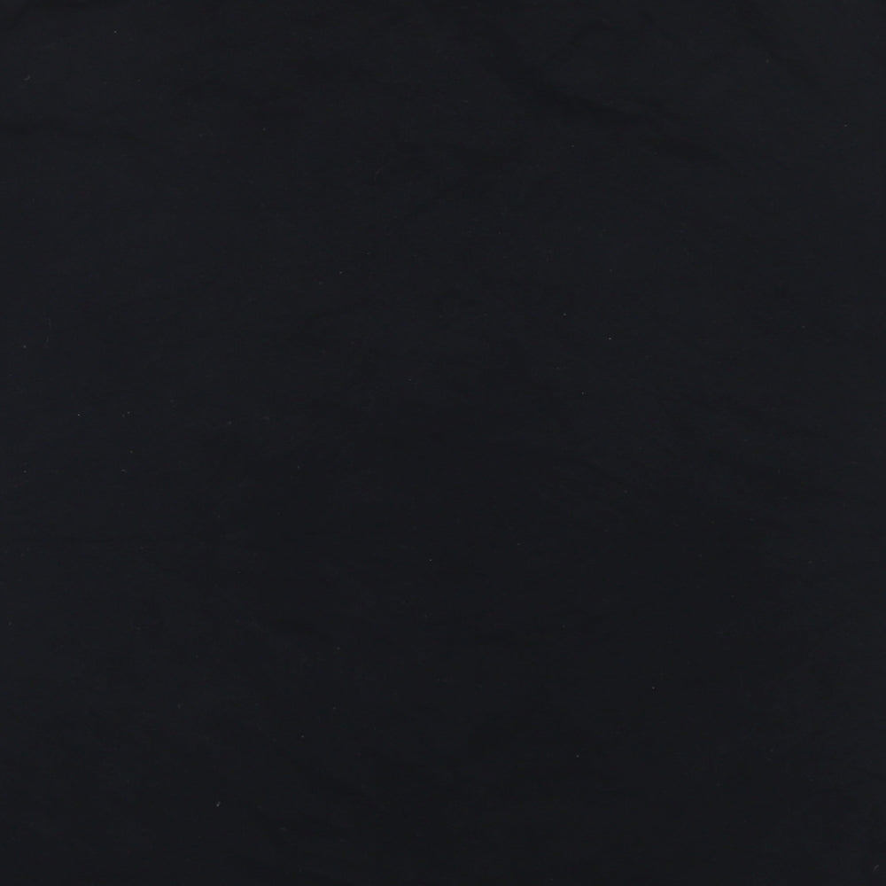 Hall To The King Mens Black Cotton T-Shirt Size M Round Neck - Skeleton King