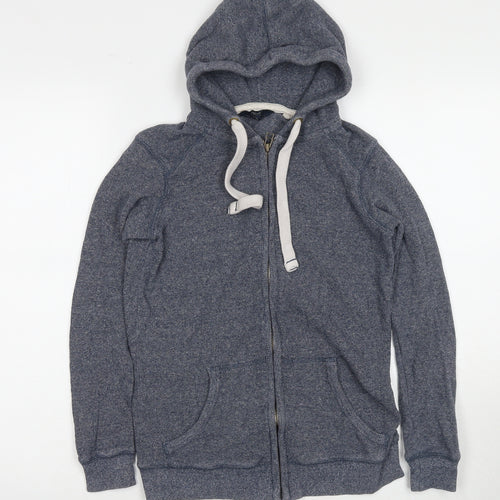 NEXT Womens Blue Cotton Full Zip Hoodie Size 6 Zip