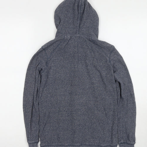 NEXT Womens Blue Cotton Full Zip Hoodie Size 6 Zip