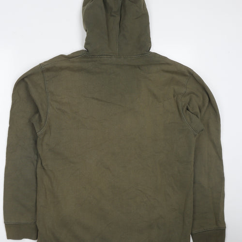 Baleno Mens Green Cotton Pullover Hoodie Size XL - Logo