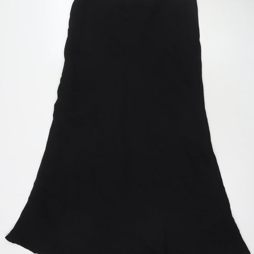 Sienna Womens Black Polyester Maxi Skirt Size L Zip - Embellishment Detail