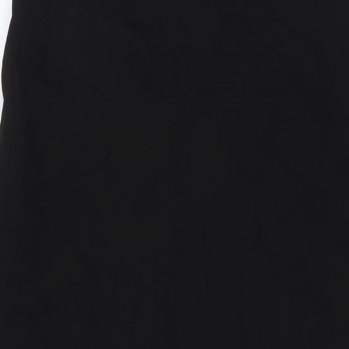 Sienna Womens Black Polyester Maxi Skirt Size L Zip - Embellishment Detail
