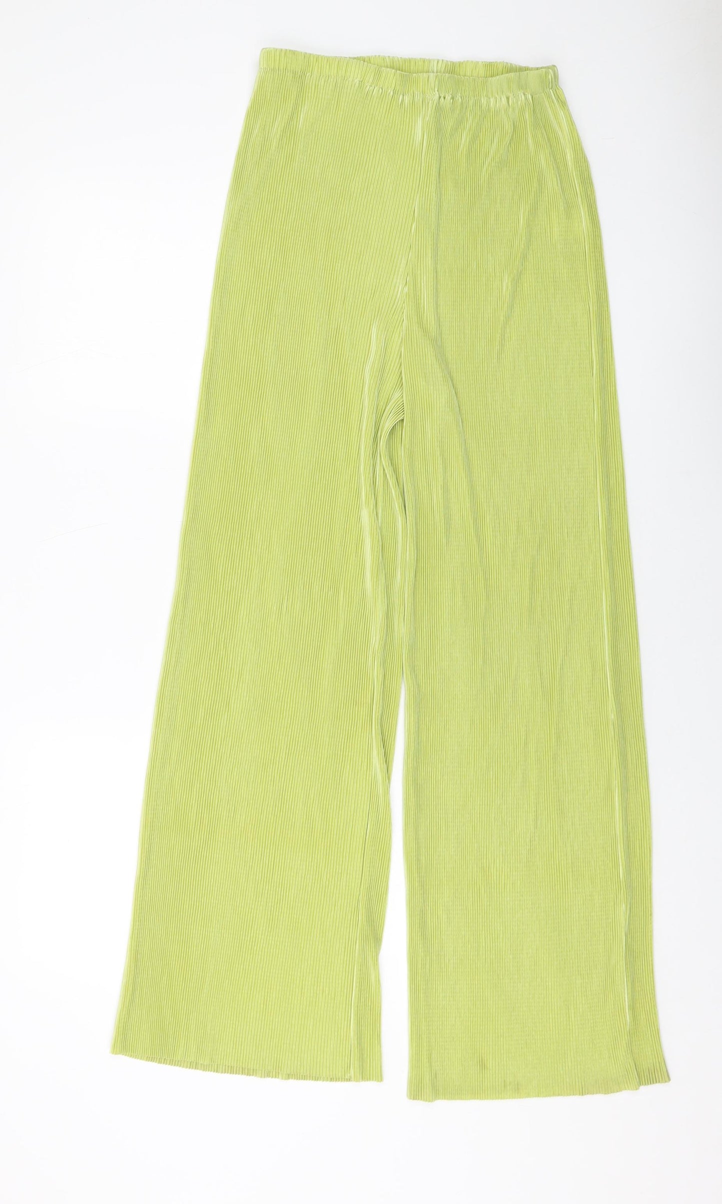 Ei8th Hour Womens Green Polyester Trousers Size 8 L29 in Regular