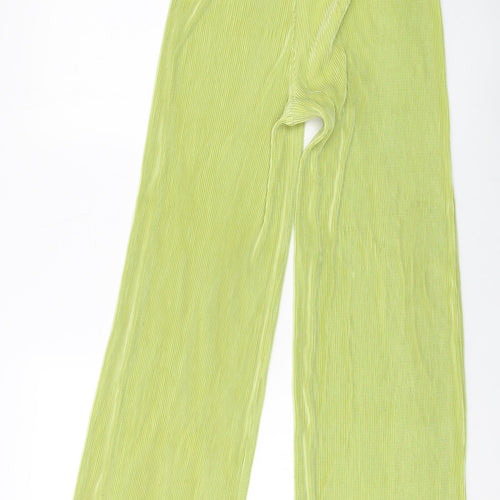 Ei8th Hour Womens Green Polyester Trousers Size 8 L29 in Regular