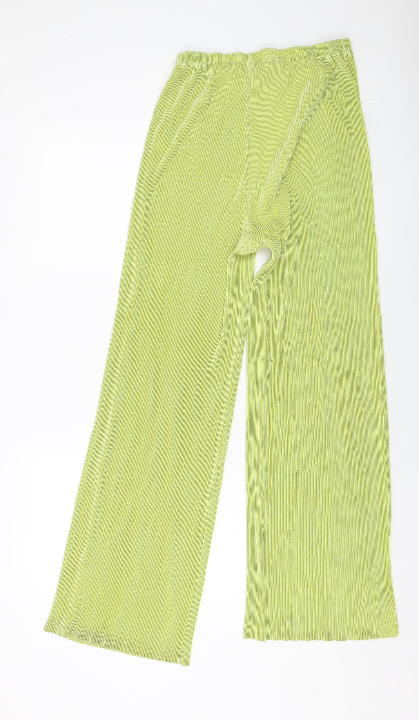 Ei8th Hour Womens Green Polyester Trousers Size 8 L29 in Regular