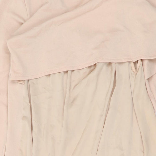 Zraa Womens Pink Polyester Tunic Blouse Size S Round Neck