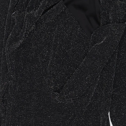 Prague Womens Black Polyester Bodycon Size 12 Round Neck Pullover