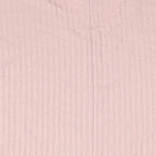 New Look Womens Pink Polyester Basic Blouse Size L V-Neck