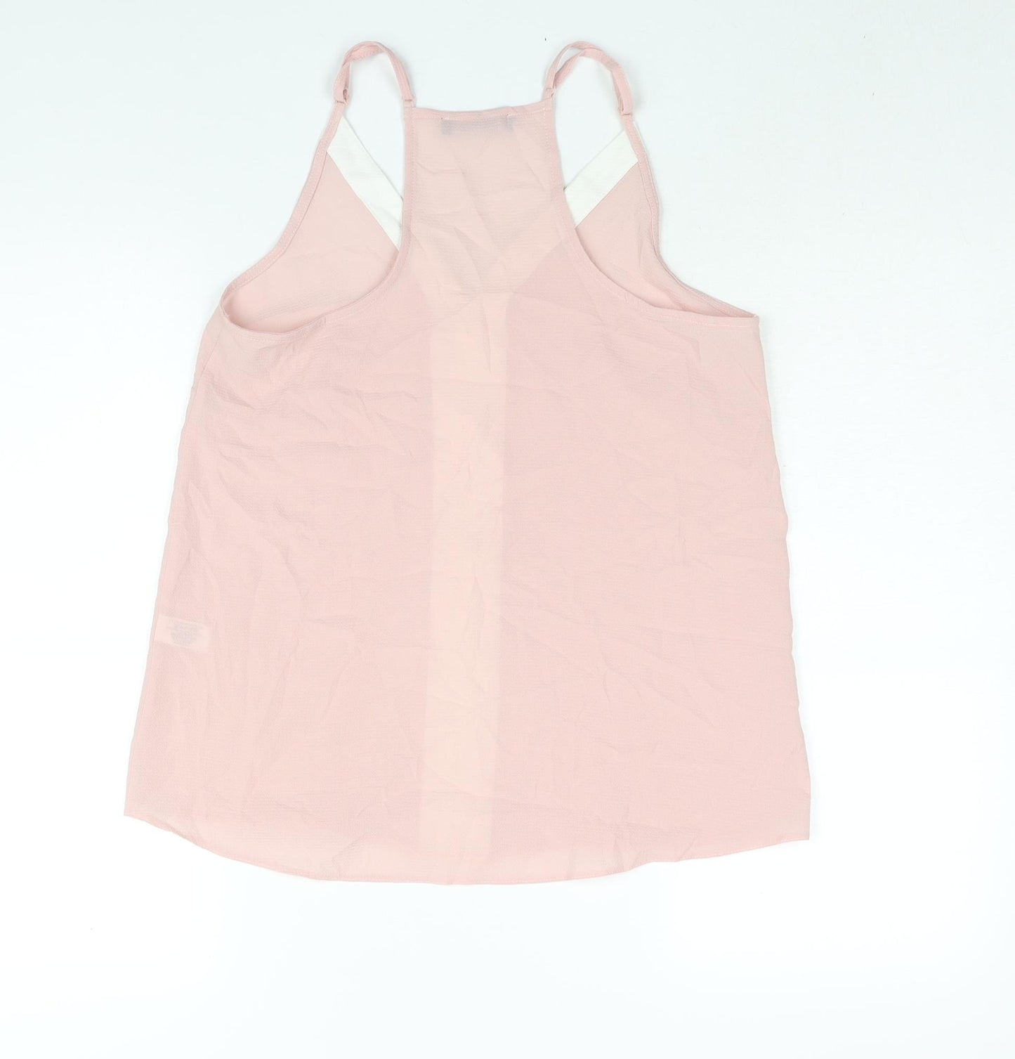 Select Womens Pink Polyester Camisole Blouse Size 10 V-Neck