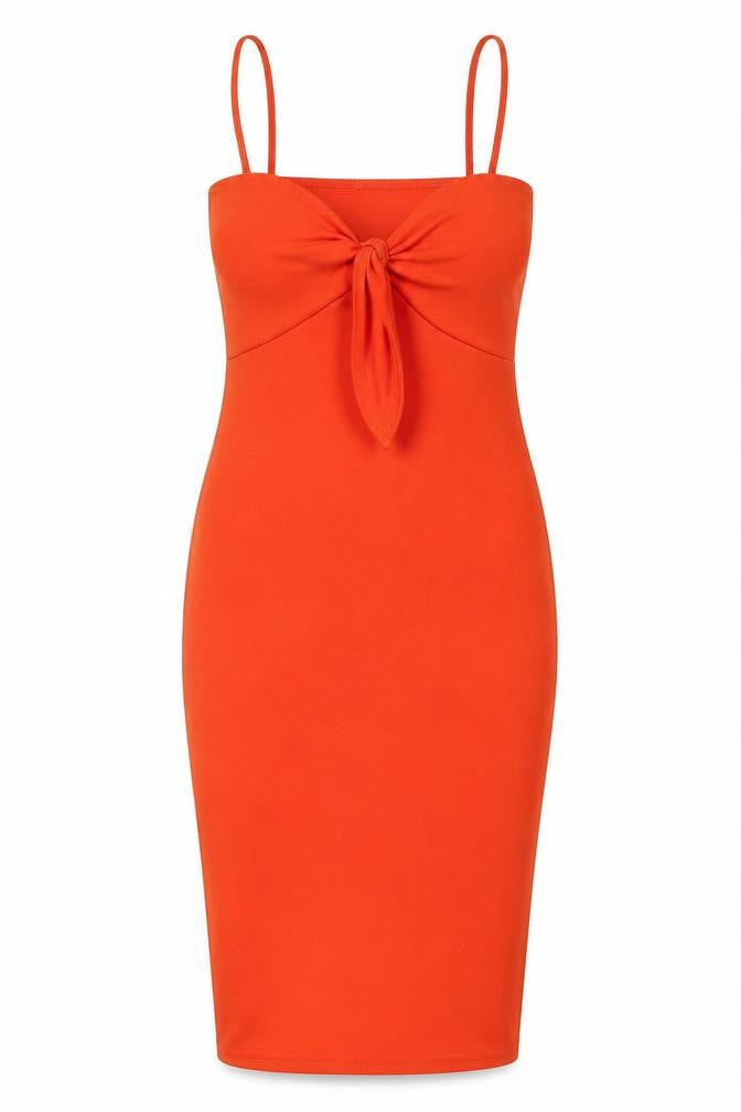 Boohoo Womens Red Polyester Bodycon Size 14 Sweetheart Tie - Tie