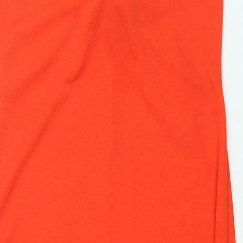 Boohoo Womens Red Polyester Bodycon Size 14 Sweetheart Tie - Tie