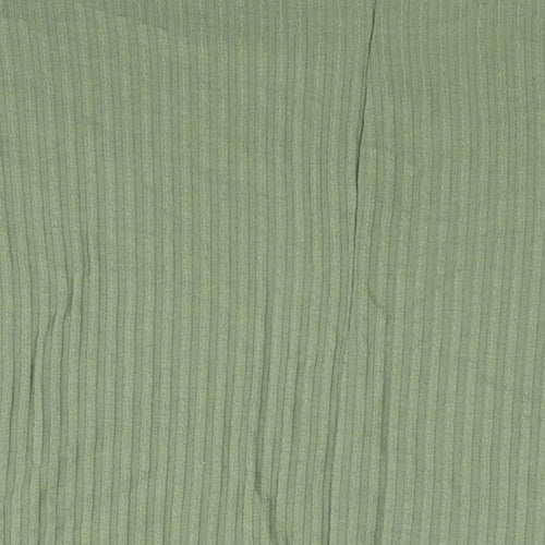 New Look Womens Green Polyester Basic Blouse Size M V-Neck - Size M-L